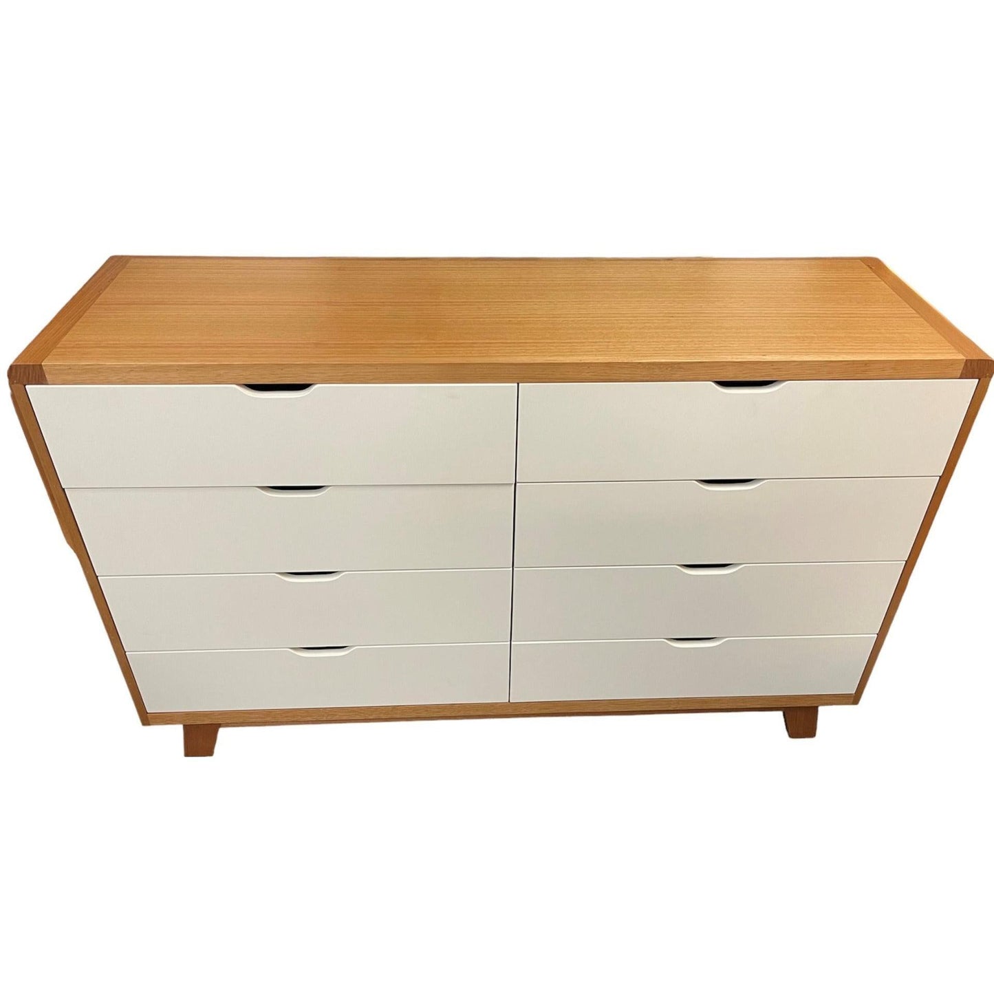 MAXWELL 8 DRAWER TASSIE OAK DRESSER IN CLEAR LACQUER MADE TO ORDER - MyChocolateWood