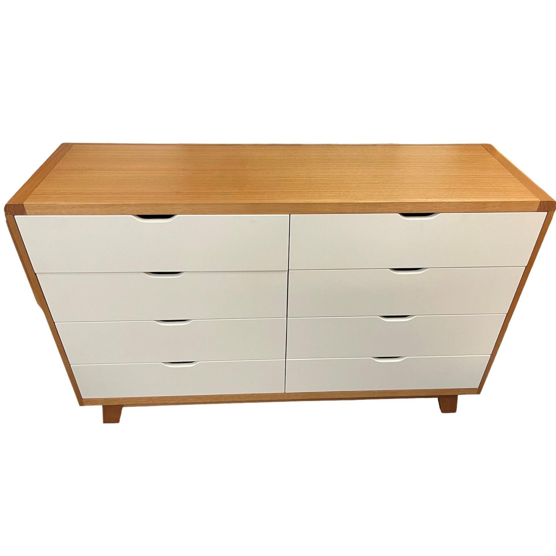 MAXWELL 8 DRAWER TASSIE OAK DRESSER IN CLEAR LACQUER MADE TO ORDER - MyChocolateWood
