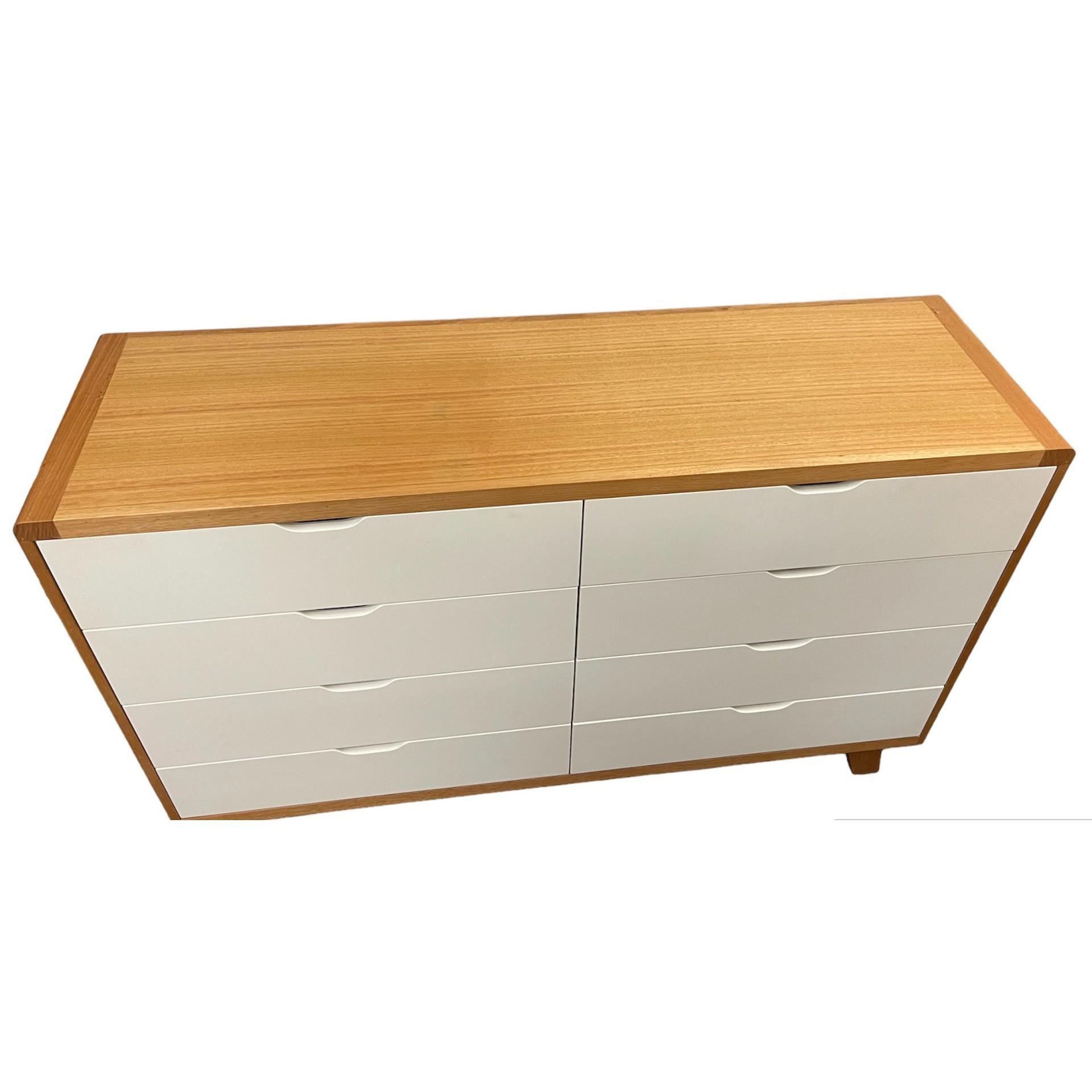 MAXWELL 8 DRAWER TASSIE OAK DRESSER IN CLEAR LACQUER MADE TO ORDER - MyChocolateWood