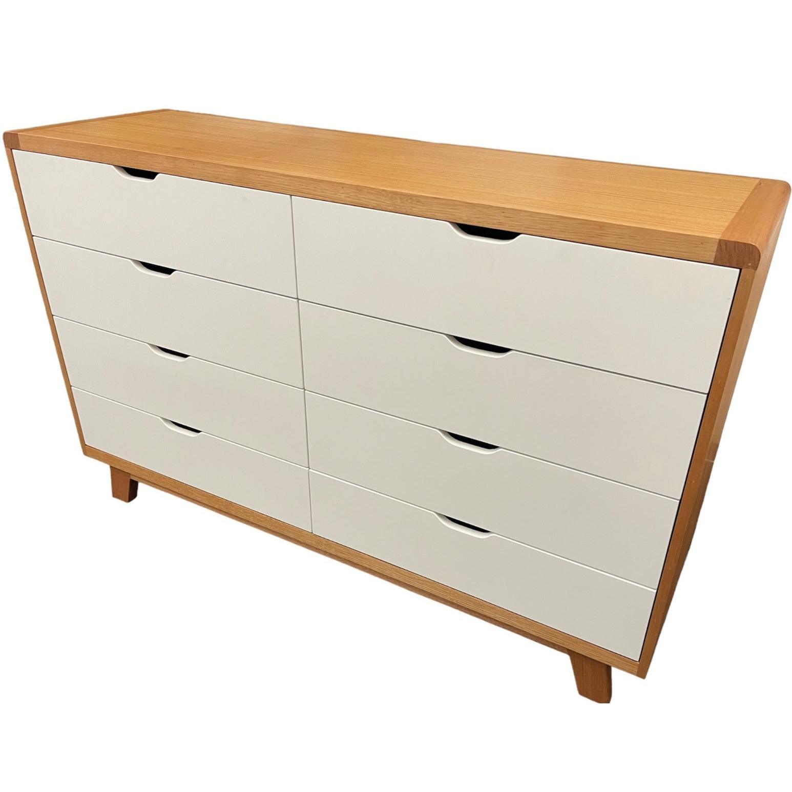 MAXWELL 8 DRAWER TASSIE OAK DRESSER IN CLEAR LACQUER MADE TO ORDER - MyChocolateWood