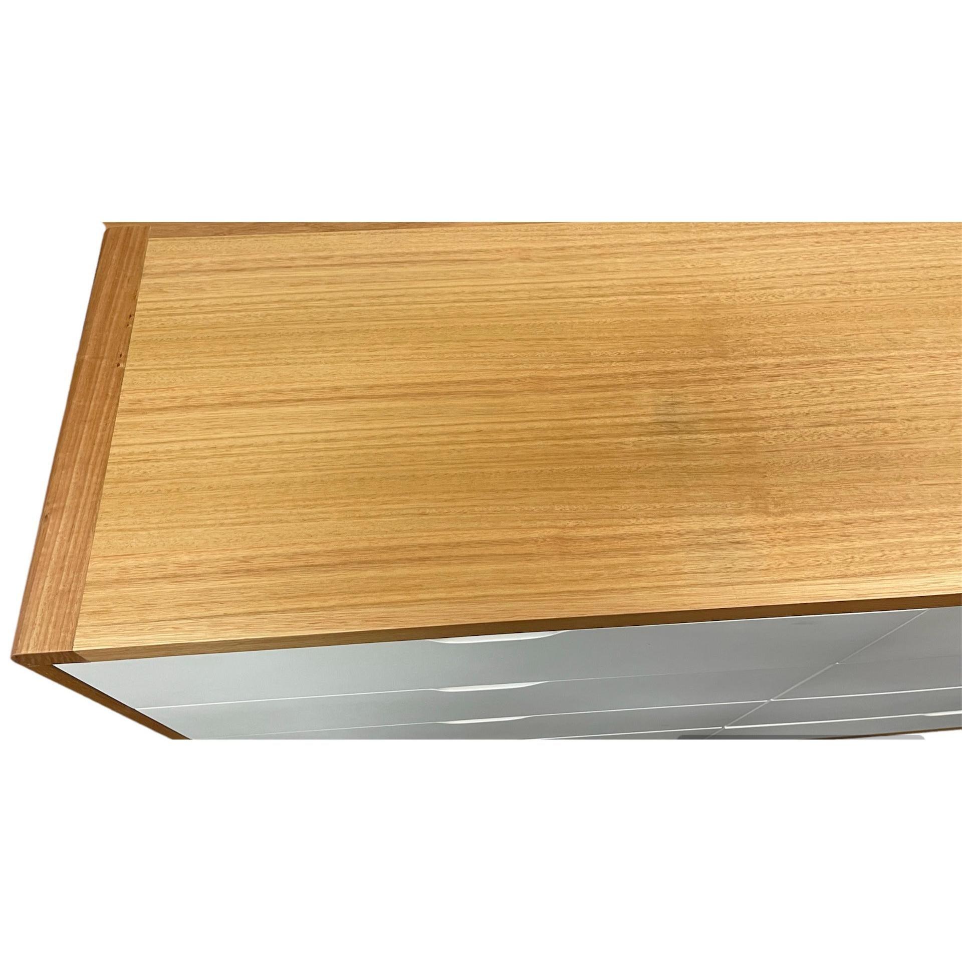 MAXWELL 8 DRAWER TASSIE OAK DRESSER IN CLEAR LACQUER MADE TO ORDER - MyChocolateWood