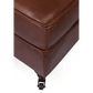 MEDITERRANEAN AGED LEATHER OTTOMAN IN ORIGINAL AGED LEATHER - MyChocolateWood
