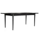 MEDRANO OAK DINING TABLE SANDBLASTED BLACK 180CM - MyChocolateWood