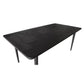 MEDRANO OAK DINING TABLE SANDBLASTED BLACK 180CM - MyChocolateWood