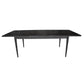 MEDRANO OAK  SANDBLASTED BLACK EXTENSION DINING TABLE 170/230CM - MyChocolateWood