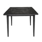 MEDRANO OAK  SANDBLASTED BLACK EXTENSION DINING TABLE 170/230CM - MyChocolateWood