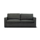 MELINDA FABRIC PULLOUT SOFA BED WITH MEMORY FOAM QUEEN MATTRESS IN CHARCOAL - MyChocolateWood