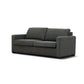 MELINDA FABRIC PULLOUT SOFA BED WITH MEMORY FOAM QUEEN MATTRESS IN CHARCOAL - MyChocolateWood