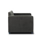 MELINDA FABRIC PULLOUT SOFA BED WITH MEMORY FOAM QUEEN MATTRESS IN CHARCOAL - MyChocolateWood