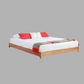 MELODY SOLID PINE SUPER KING ROUNDED CORNERS BED MADE TO ORDER - MyChocolateWood