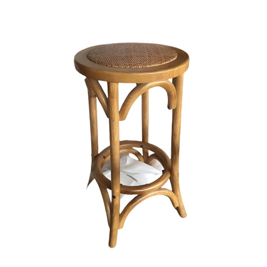 MELROSE SOLID OAK BAR STOOL IN NATURAL 65CM HIGH - MyChocolateWood