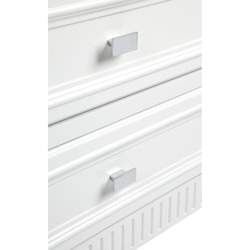 MERCI LARGE BEDSIDE TABLE IN SATIN FINISH - WHITE - MyChocolateWood
