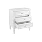 MERCI LARGE BEDSIDE TABLE IN SATIN FINISH - WHITE - MyChocolateWood