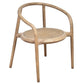 MERSEY SOLID OAK DINING CHAIR W/RATTAN SEAT NATURAL - MyChocolateWood