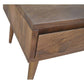METRO SOLID MANGO WOOD TIMBER SIDE TABLE WITH DRAWER - MyChocolateWood