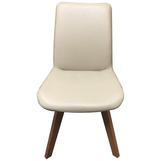 MILA TOP GRAIN LEATHER SWIVEL DINING CHAIR IN MOCHA - MyChocolateWood