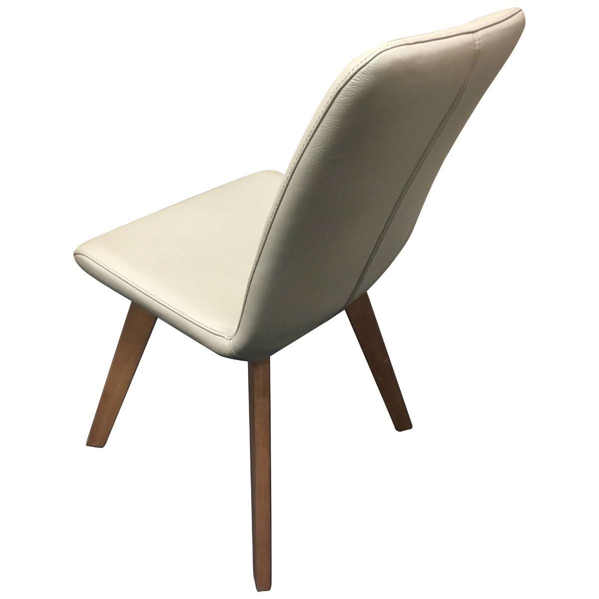 MILA TOP GRAIN LEATHER SWIVEL DINING CHAIR IN MOCHA - MyChocolateWood