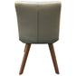 MILA TOP GRAIN LEATHER SWIVEL DINING CHAIR IN MOCHA - MyChocolateWood