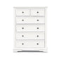 MIRIBELLE ACACIA WOOD 6-DRAWER TALLBOY/ 6 DRAWER CHEST OF DRAWERS - MyChocolateWood
