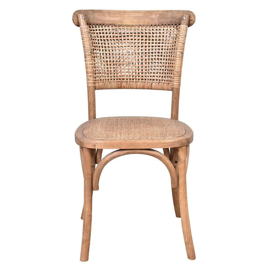 MITCHELL SOLID OAK TIMBER DINING CHAIR NATURAL - MyChocolateWood