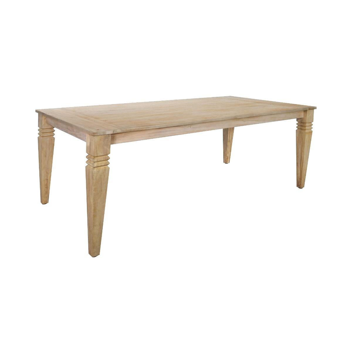 MOLLEN MINDI WOOD DINING TABLE IN NEW NATURAL 200CM - MyChocolateWood