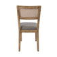MOLLET SOLID ACACIA TIMBER/RATTAN DINING CHAIR BRUSHED SMOKE - MyChocolateWood