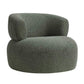 MONA BOUCLE TEXTURED FABRIC CHAIR IN MOSS - MyChocolateWood