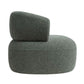 MONA BOUCLE TEXTURED FABRIC CHAIR IN MOSS - MyChocolateWood