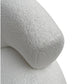 MONA BOUCLE TEXTURED FABRIC CHAIR IN SNOW - MyChocolateWood