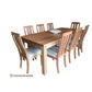 MOONEY AUSTRALIAN TASSIE OAK 9 PIECE DINING SET MADE TO ORDER - MyChocolateWood