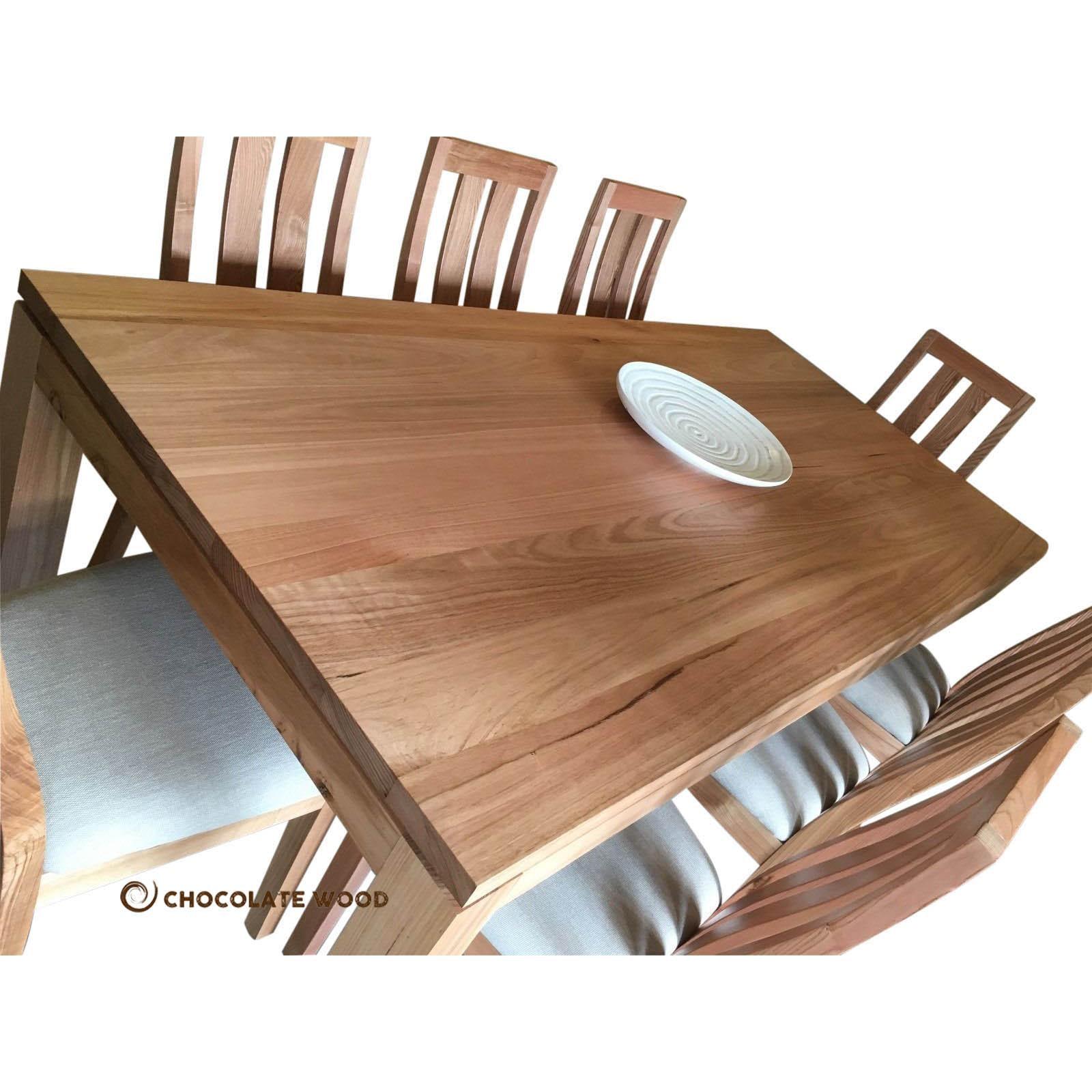 MOONEY AUSTRALIAN TASSIE OAK 9 PIECE DINING SET MADE TO ORDER - MyChocolateWood