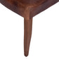 MORANG WAXED TOP GRAIN COWHIDE BROWN LEATHER DINING CHAIR MARON LEGS - MyChocolateWood