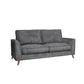 MORNAY FABRIC 2-SEATER SOFA ANTHRACITE COLOUR - MyChocolateWood