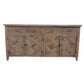 MORO RECYCLED ELM RUSTIC BUFFET/SIDEBOARD 3 DRAWER/3 DOOR PARQUETRY PATTERN 180 CMS - MyChocolateWood
