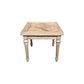 MORO RUSTIC RECYCLED ELM SIDE TABLE/ LAMP TABLE - PARQUETRY TOP 55CM - MyChocolateWood