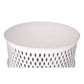 MOSAIC SOLID HARDWOOD ROUND COFFEE TABLE WHITE - MyChocolateWood