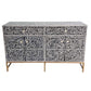 MOTHER OF PEARL ENCHANTING VINE 2 DRAWER 4 DOOR BUFFET/SIDEBOARD - MyChocolateWood