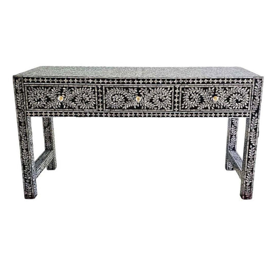 MOTHER OF PEARL ENCHANTING VINE 3 DRAWERS CONSOLE TABLE - MyChocolateWood