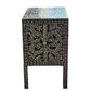 MOTHER OF PEARL NOIR 2 DRAWERS BEDSIDE TABLE - MyChocolateWood