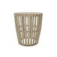 MOWGLI SOLID MANGO WOOD ROUND LAMP/SIDE TABLE IN A DRIFTWOOD WHITEWASH FINISH - MyChocolateWood