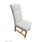 MULAN FABRIC DINING CHAIR IN FLAXEEN - FLOOR STOCK CLEARANCE - MyChocolateWood