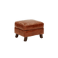 MULAN TOP GRAIN COWHIDE LEATHER OTTOMAN IN ORIGINAL AGED LEATHER - MyChocolateWood