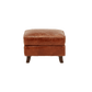 MULAN TOP GRAIN COWHIDE LEATHER OTTOMAN IN ORIGINAL AGED LEATHER - MyChocolateWood