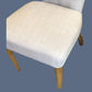 MURDOCH SOLID OAK FRAME LINEN DINING CHAIR - MyChocolateWood