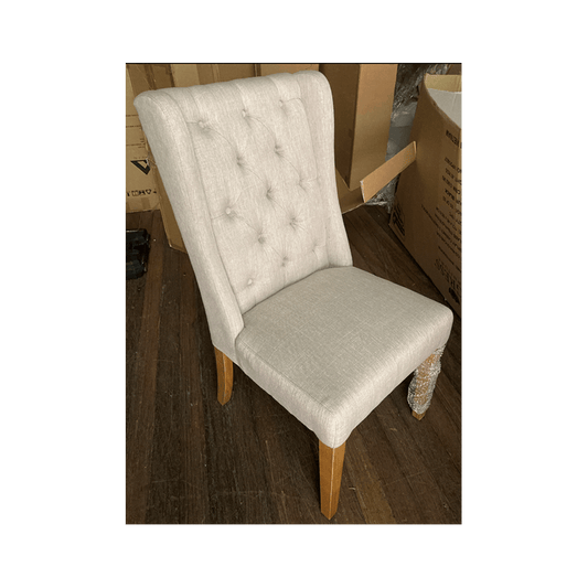 MUSKAT FRENCH PROVINCIAL/HAMPTON DINING CHAIR IN FLAXEEN - MyChocolateWood