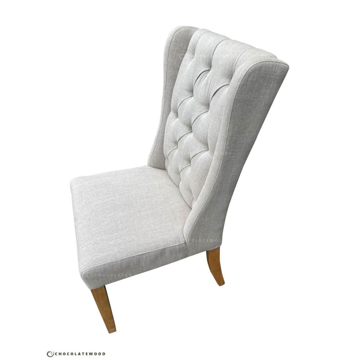 MUSKAT FRENCH PROVINCIAL/HAMPTON DINING CHAIR IN FLAXEEN - MyChocolateWood