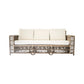 NAPOLI HAMPTONS STYLE 3-SEATER RATTAN SOFA IN ANTIQUE HONEY - MyChocolateWood