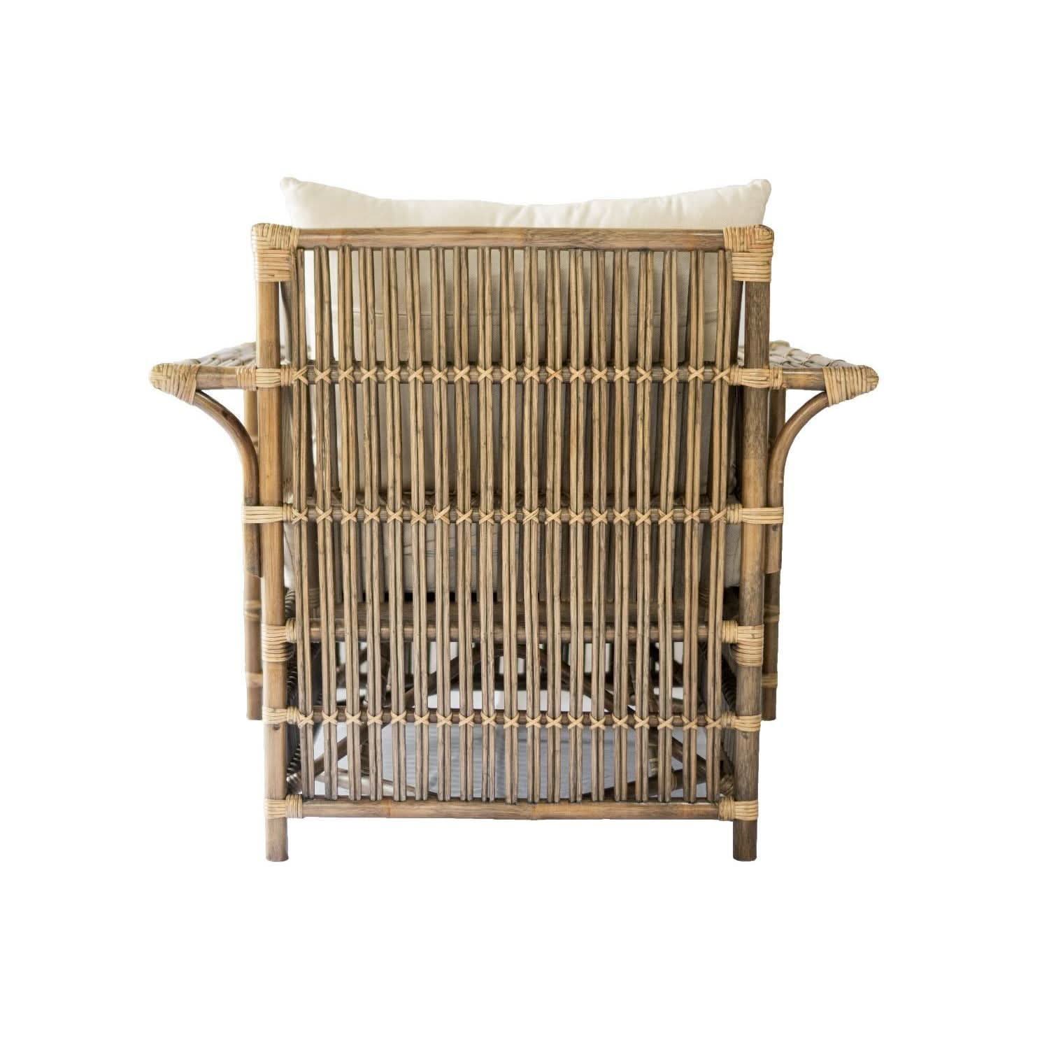 NAPOLI HAMPTONS STYLE RATTAN ARMCHAIR IN ANTIQUE HONEY - MyChocolateWood