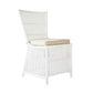 NAPOLI HAMPTONS STYLE RATTAN DINING CHAIR IN SOLID WHITE - MyChocolateWood