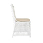 NAPOLI HAMPTONS STYLE RATTAN DINING CHAIR IN SOLID WHITE - MyChocolateWood